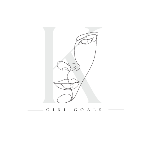 Girl Goals Initial Sticker